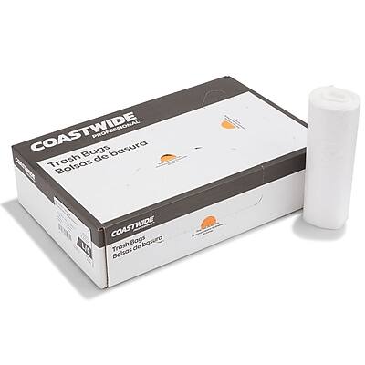 "Coastwide Professional - 55-60 Gallon Trash Bag, 38"" x 60"", High Density, 14 mic, 200 Bags/Box - Natural" price history on PriceWatchPro