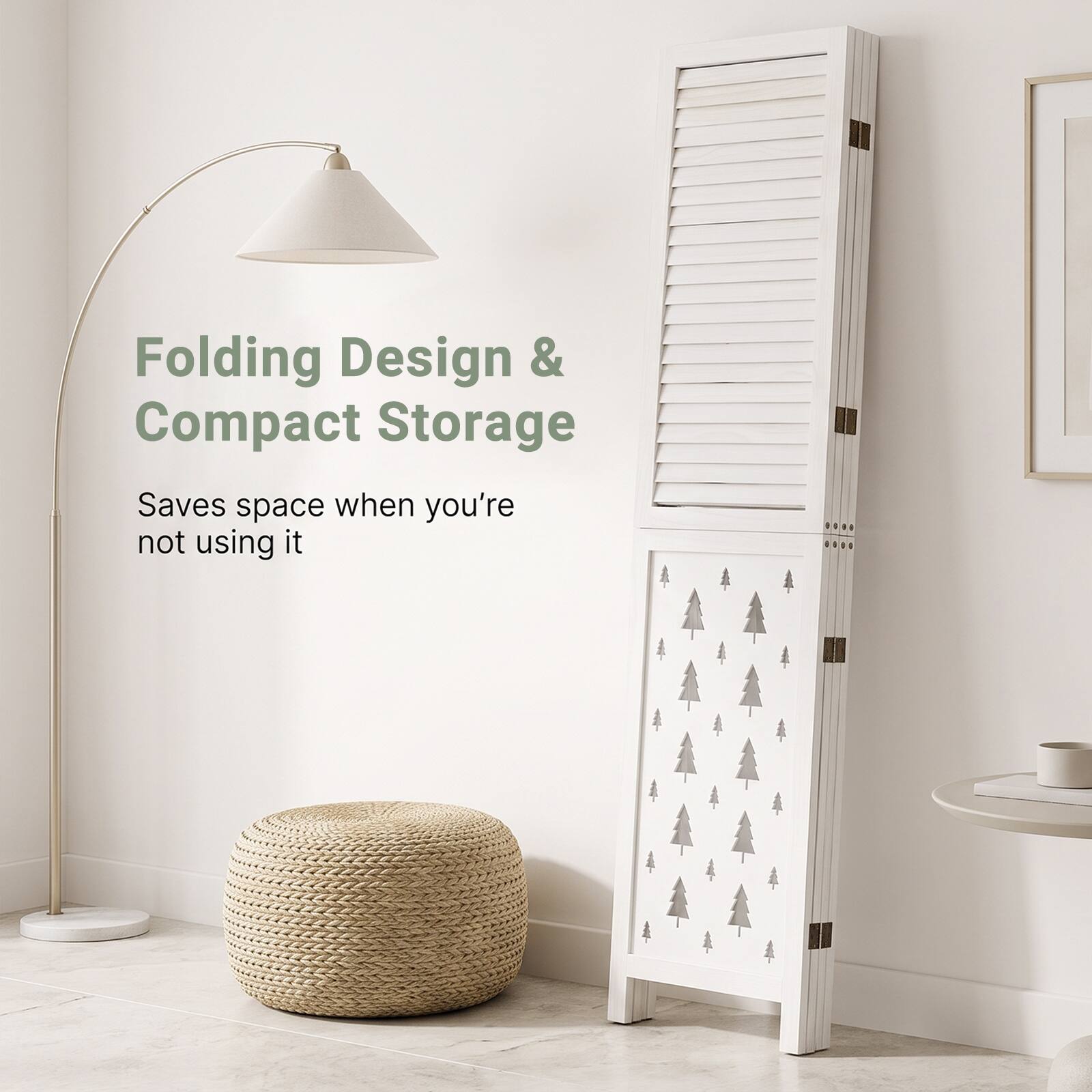 Folding Design & Compact Storage  
Saves space when you're not using it