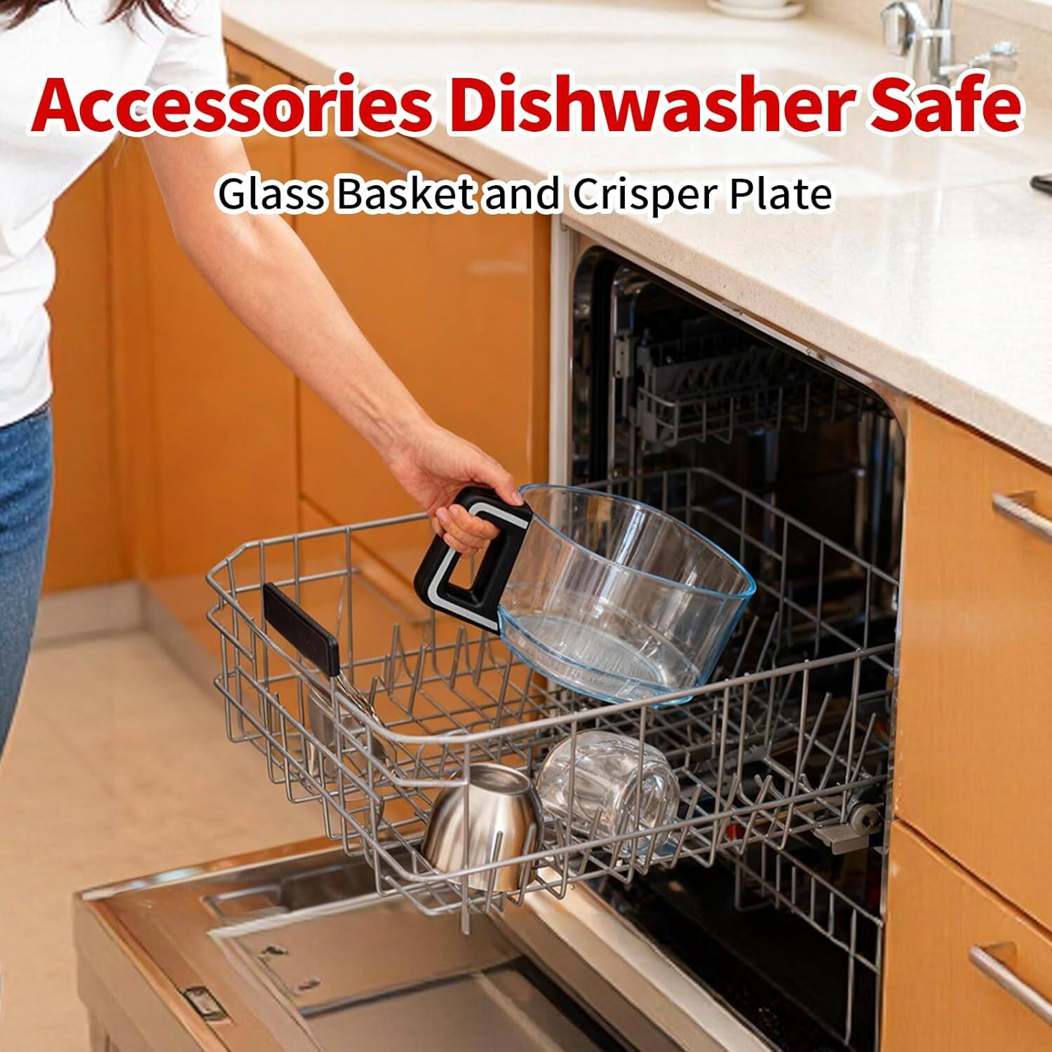 Accessories Dishwasher Safe  
Glass Basket and Crisper Plate