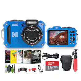 Kodak - PIXPRO WPZ2 Rugged Waterproof Dustproof Digital Vlogging Camera - Blue