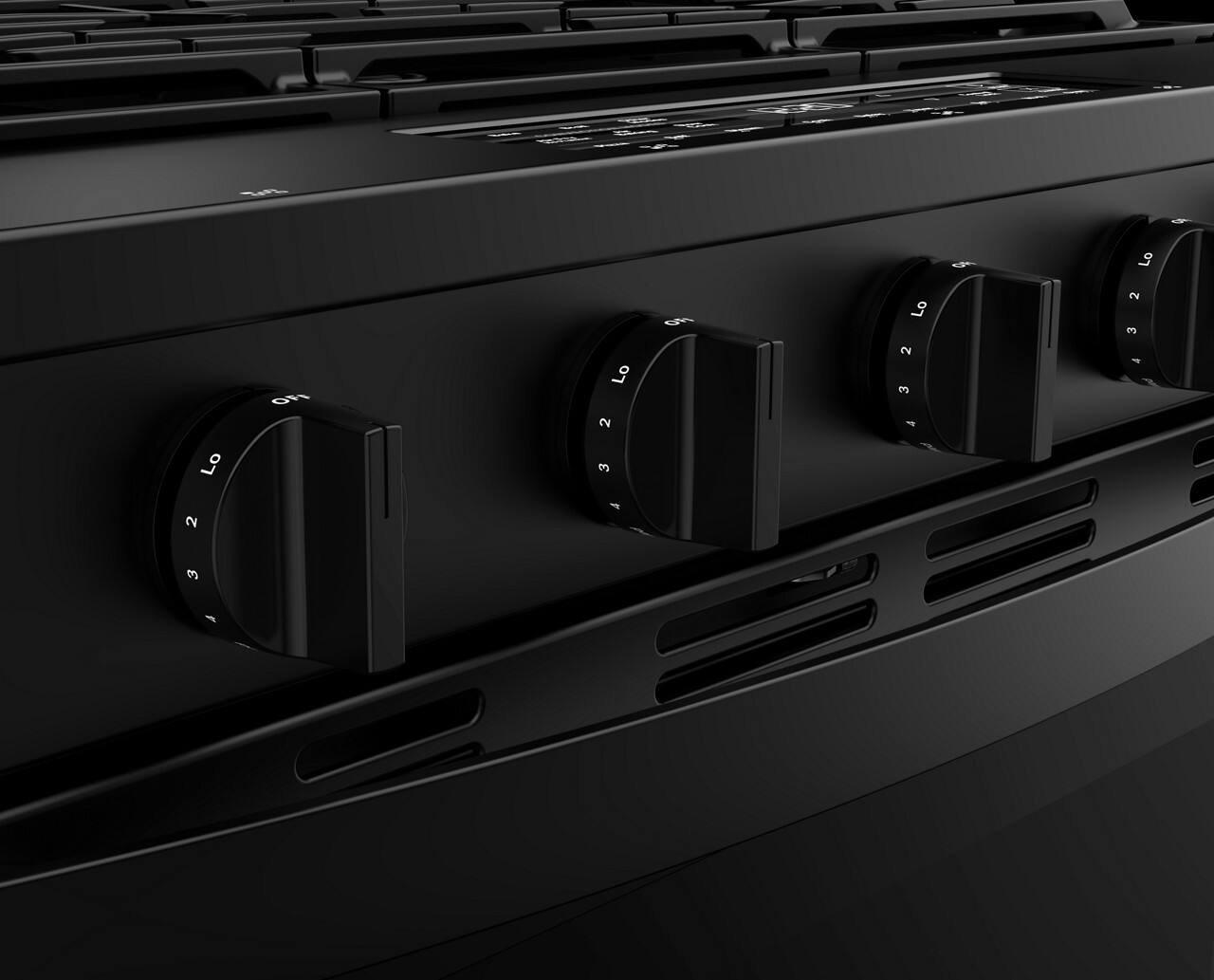 Alt View 7. Whirlpool - 5.0 Slide-In Gas Range with Air Cooking Technology - Black.