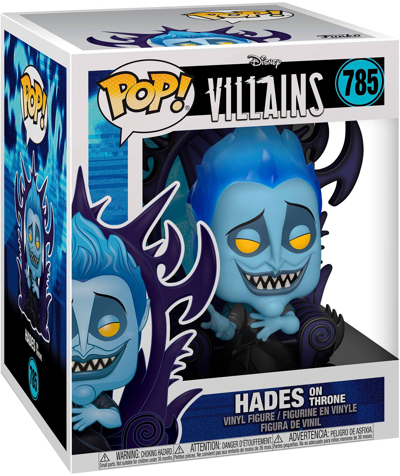 M Tuk Disney 785 POP! VILLAINS WAOEE F TE ON HADES THRONE FIGURINE EN VINYLE VINYL FIGURE / FIGURA DE VINIL PELIGRO DE ASFIXIA. D'TOUFFEMENT. A ADVERTENCIA: para nies menores de 36 meses DANGER pequerias. No 5 adecuado ATTENTION: de 36 mois Partes HAZARD enfants de moins CHOKING convient g8s 2ux WARNING: Petites pieces. Ne children under 36 months Not suitable b Small parts
