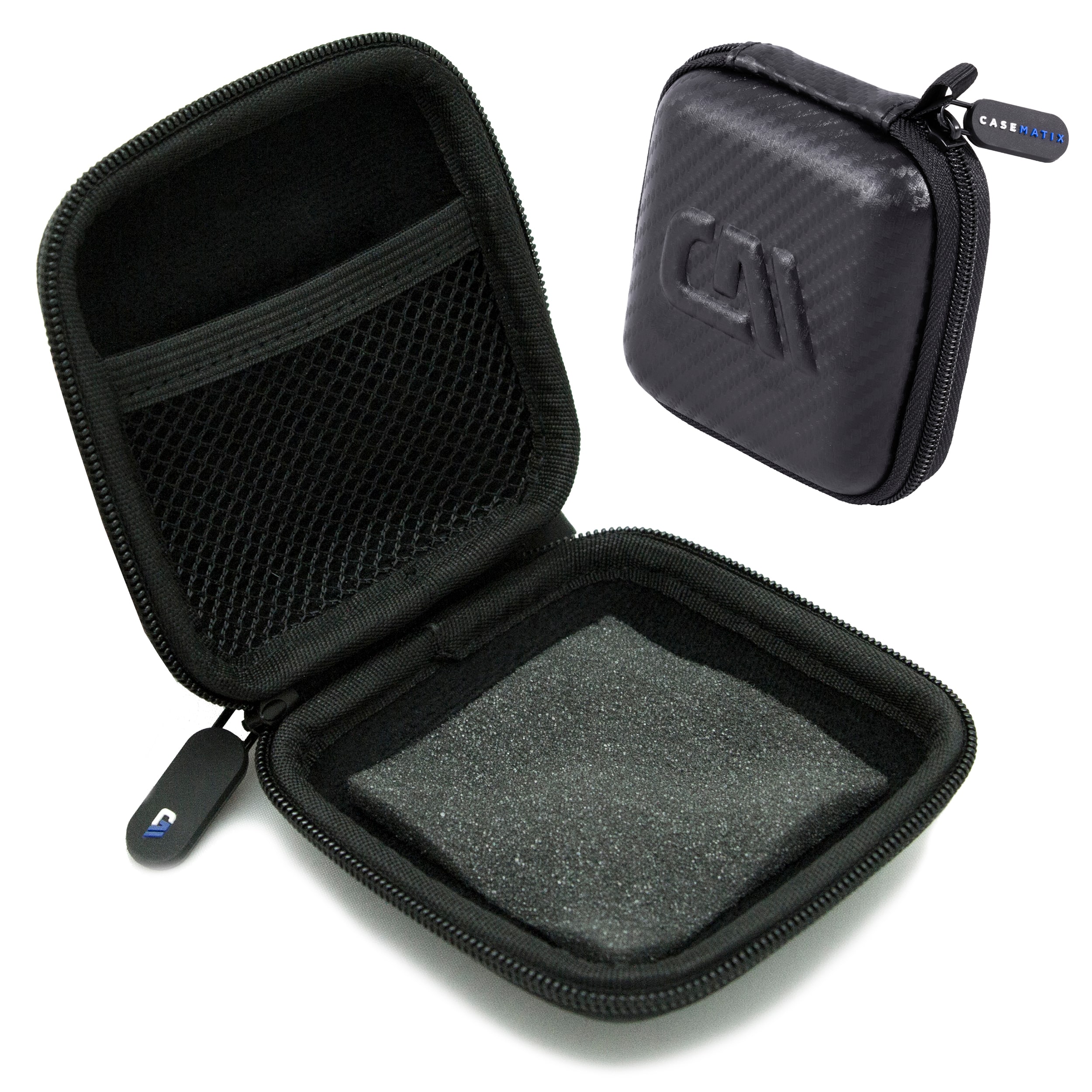 CASEMATIX - Hard Shell Carry Case for Beats Powerbeats Fit Wireless Earbuds Charging Case - Includes Case Only - Black