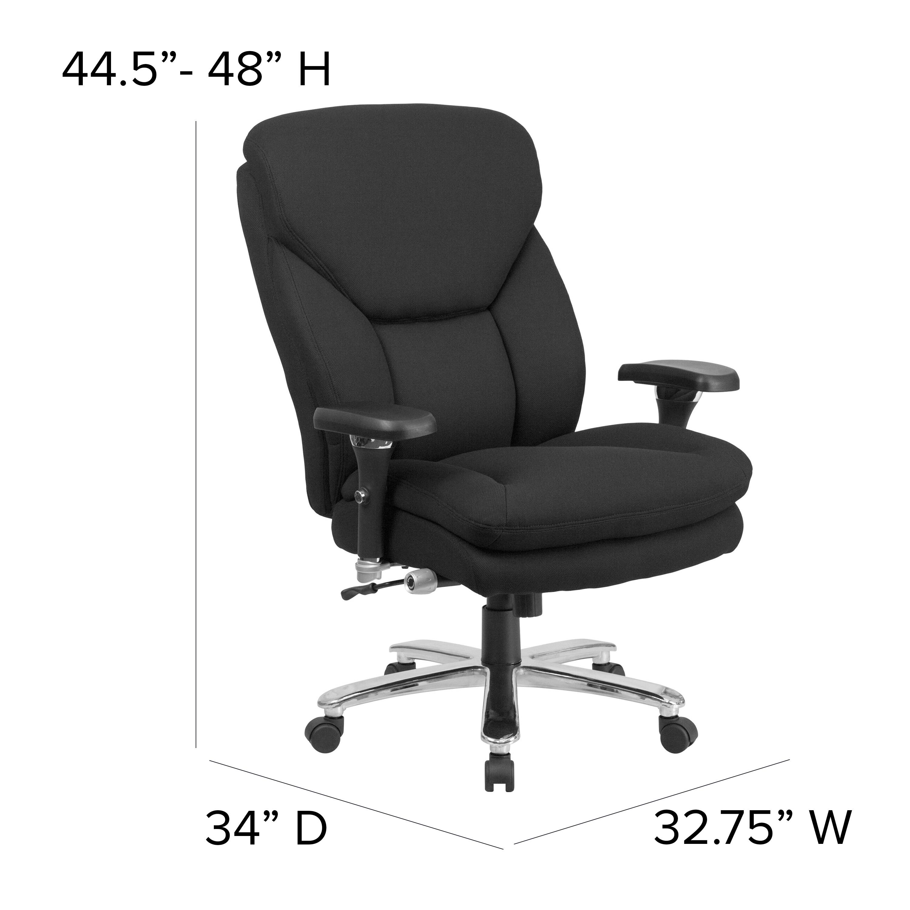 44.5" - 48" H  
34" D  
32.75" W