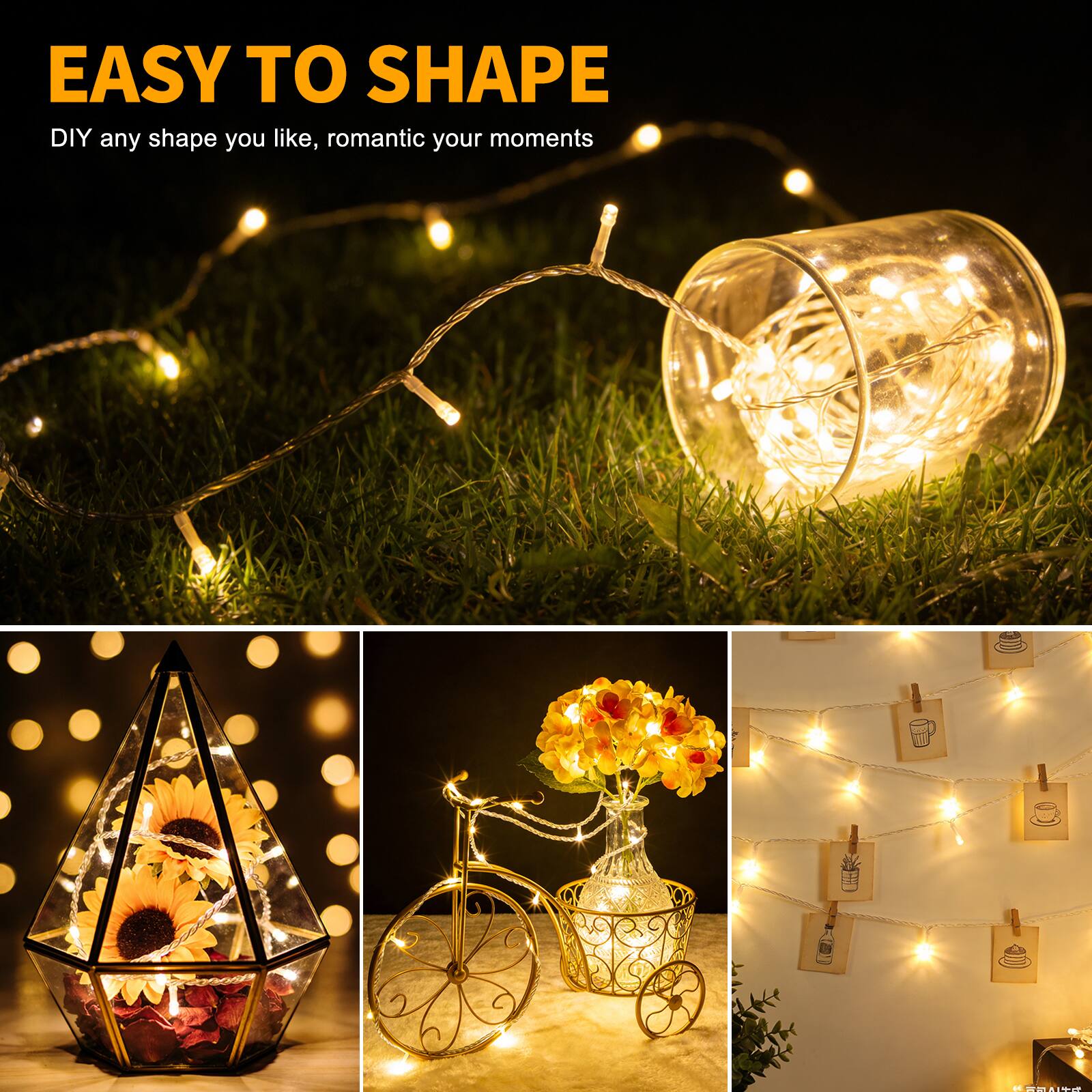EASY TO SHAPE  
DIY any shape you like, romantic your moments