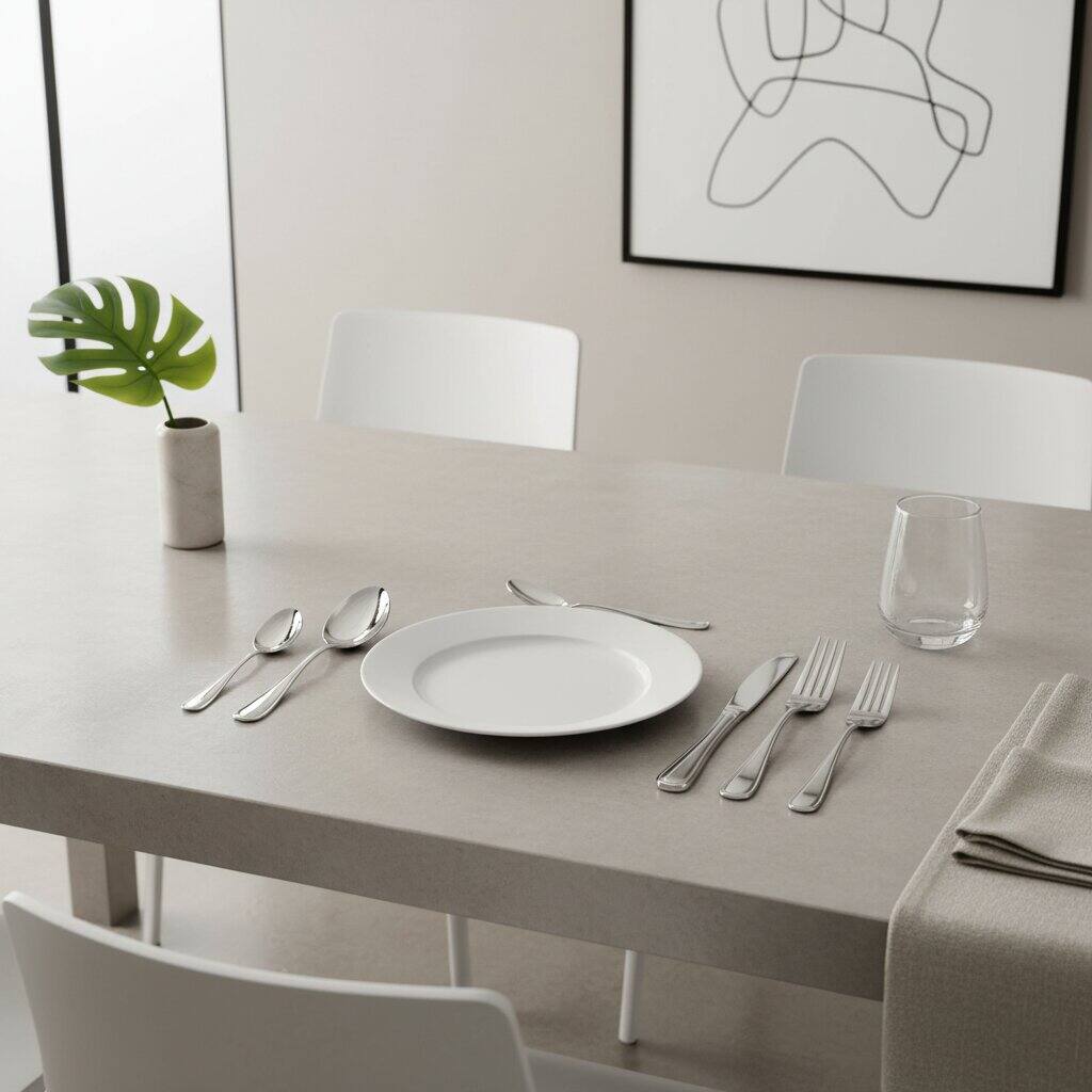 Alt View 2. Dazzed Corner - Silverware set for 8, 40 Pieces Heavy Duty Flatware - Silver.