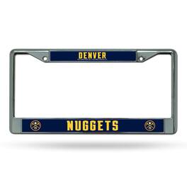 Rico Industries - Denver Nuggets NBA Chrome Metal License Plate Frame - Multi