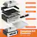 Splash Guard*1
Grill Plate Lid*1
Grill Plate*1
Drawer Wire Rack*1
Crumb Tray*1
Complete Set Contents
17" * 14.7" * 10.8"