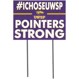 Jardine - Wisconsin-Stevens Point Pointers 18'' x 24'' I Chose Lawn Sign - Purple