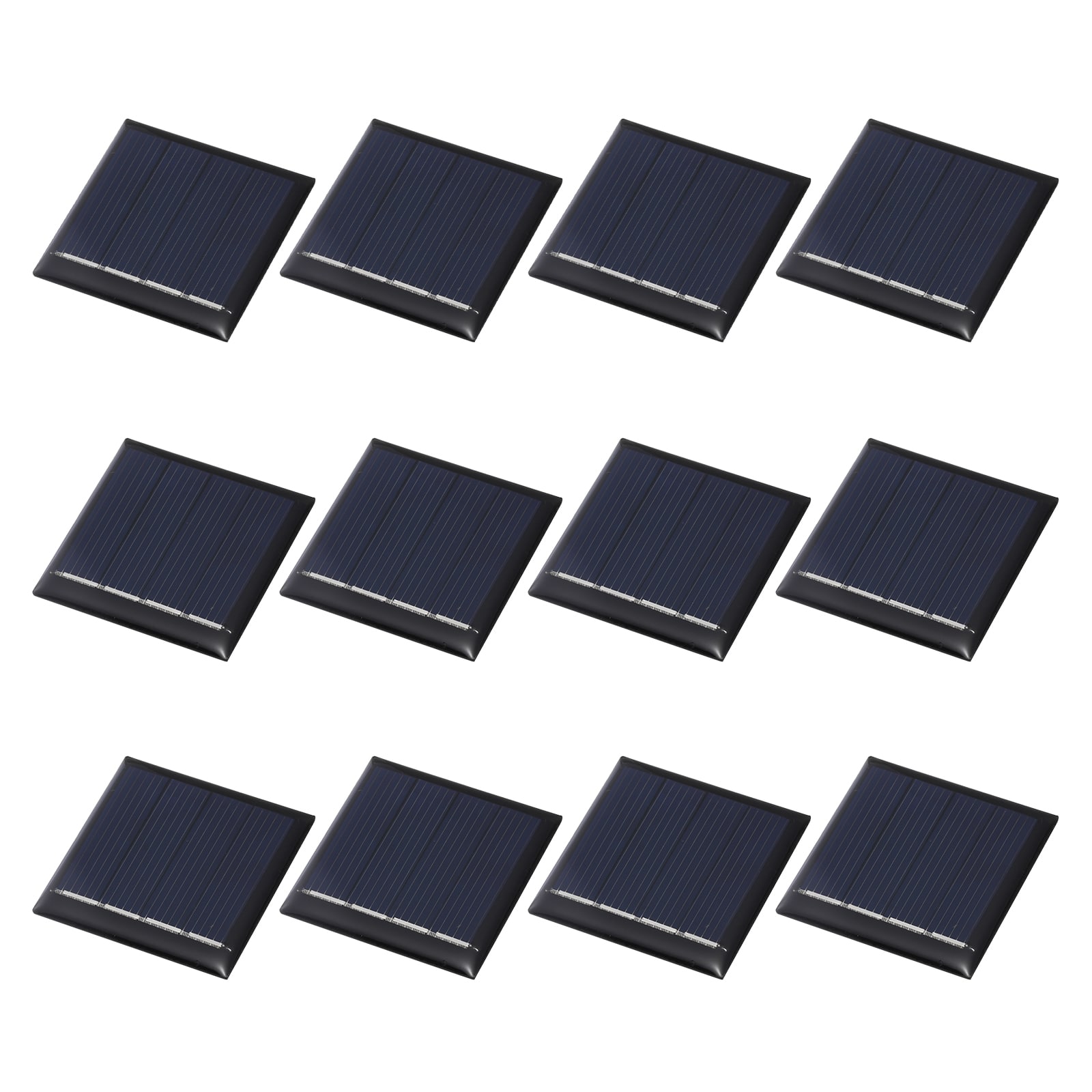 Unique Bargains - 12pcs 2V 0.08W 40mA Mini Solar Panels, Small Solar PV Cells for DIY Electric Toy Materials Kits - Black price history on PriceWatchPro