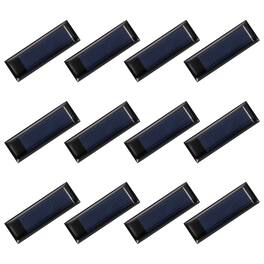 Unique Bargains - 12pcs 0.5V 0.05W 100mA Mini Solar Panels, Small Solar PV Cells for DIY Electric Toy Materials Kits - Black