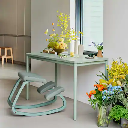 Front. Branch Furniture - Branch 48" Daily Desk – Functional Home Office Desk with Timeless Design, Rounded Corners & Built-in Cable Notch - Sage.