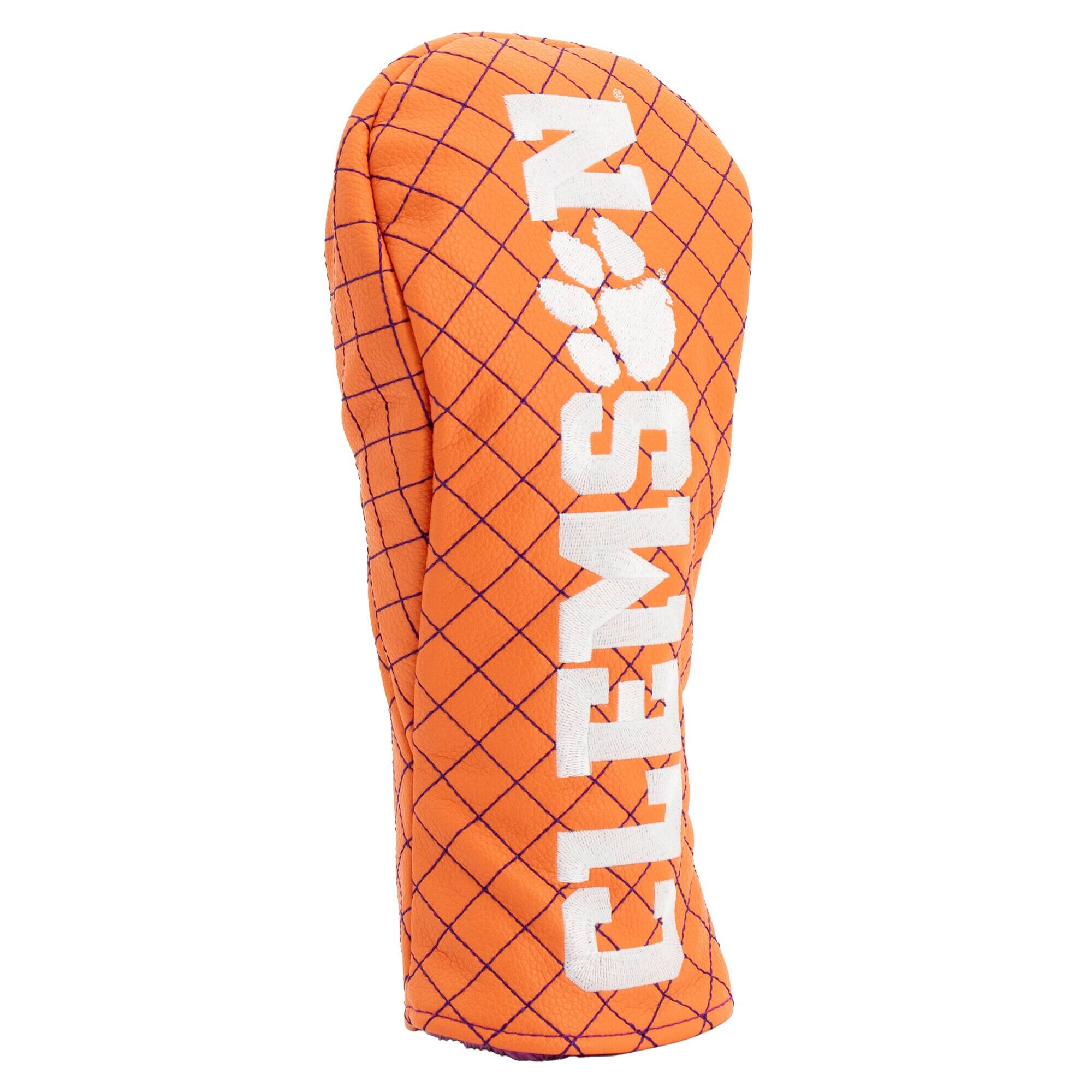 Alt View 2. Team Golf - Clemson Tigers Quilted Fairway Headcover - Multicolor.