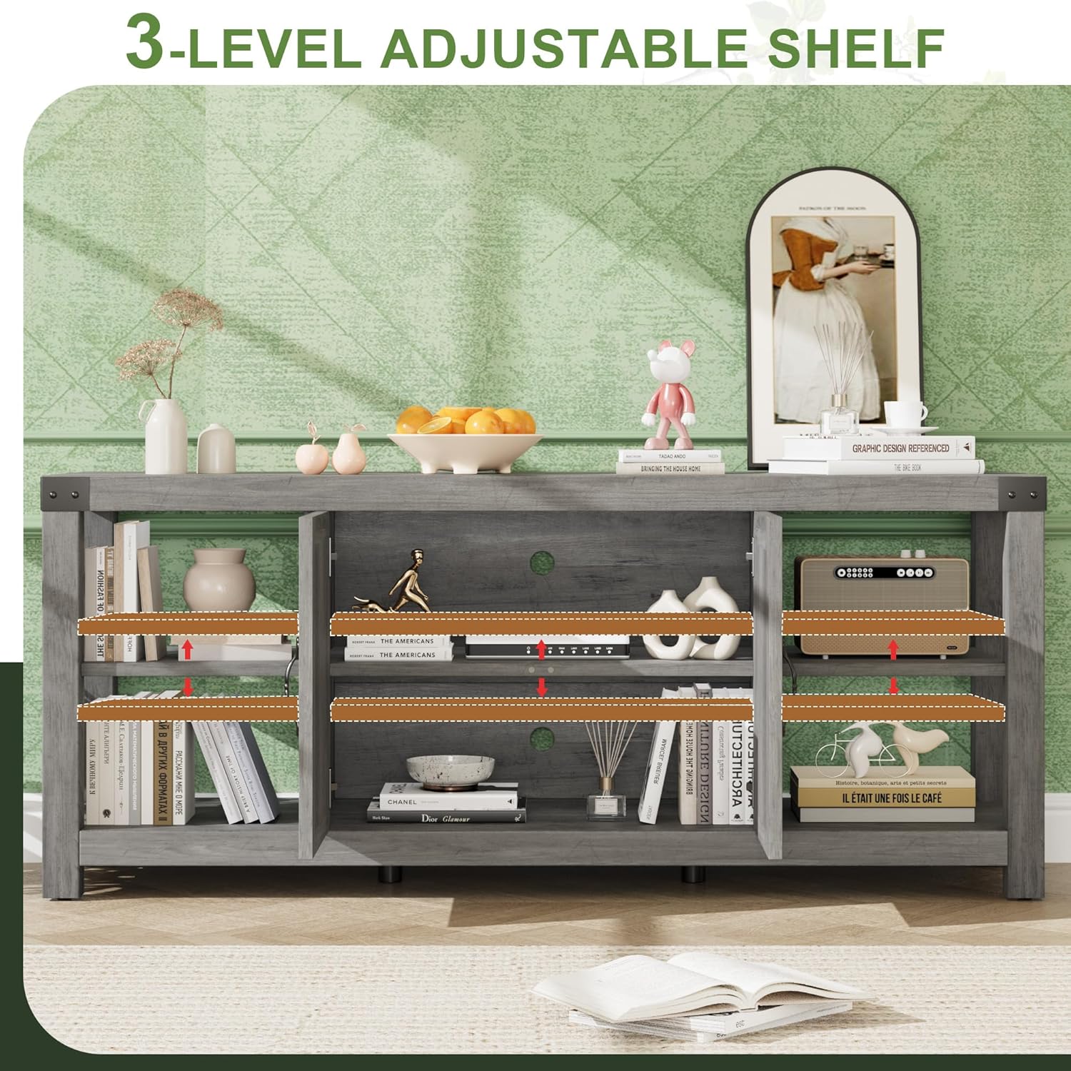 3-LEVEL ADJUSTABLE SHELF

STABLE SHELF