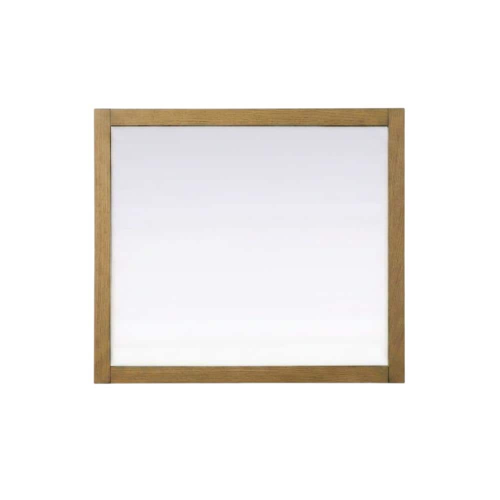 Elegant Kitchen and Bath - Noah Wooden Rectangle Mirror 42 x 36 - Honey Teak price history on PriceWatchPro