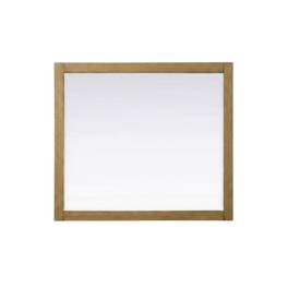 Elegant Kitchen and Bath - Noah Wooden Rectangle Mirror 42 x 36 - Honey Teak