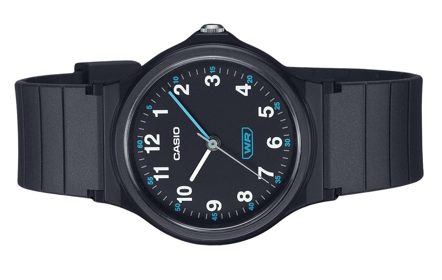 Back. Casio - Pop Analog Black Bio Based Resin Strap Black Dial Quartz LQ-24B-1B Women's Watch - Black.