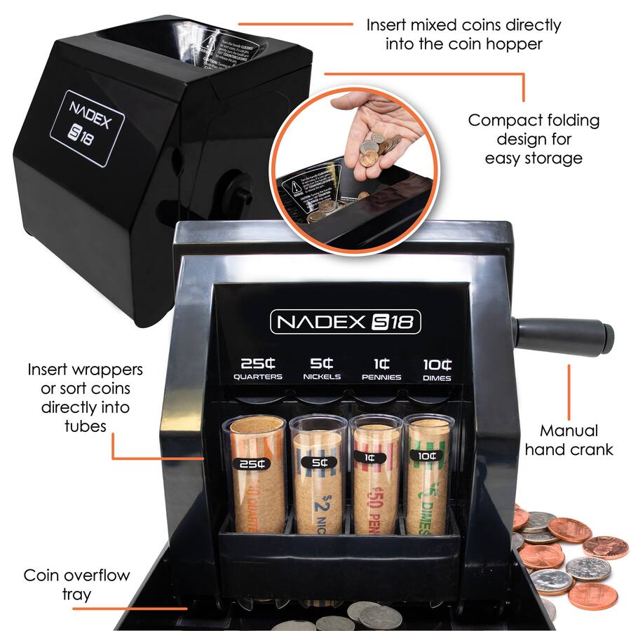 S18 Manual Coin Sorter and Wrapper NXTE-1808 - Best Buy