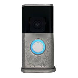 Michael Healy - Garden Video Doorbell Cover (Ring 3, 3 Plus, 4, Battery Plus and Battery Pro) - Nickel Silver