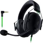 Front. Razer - BlackShark V2 X Wired Over-the-Ear Gaming Headset for PC, PS5, PS4, Switch, Xbox X|S, and Xbox One - Black.