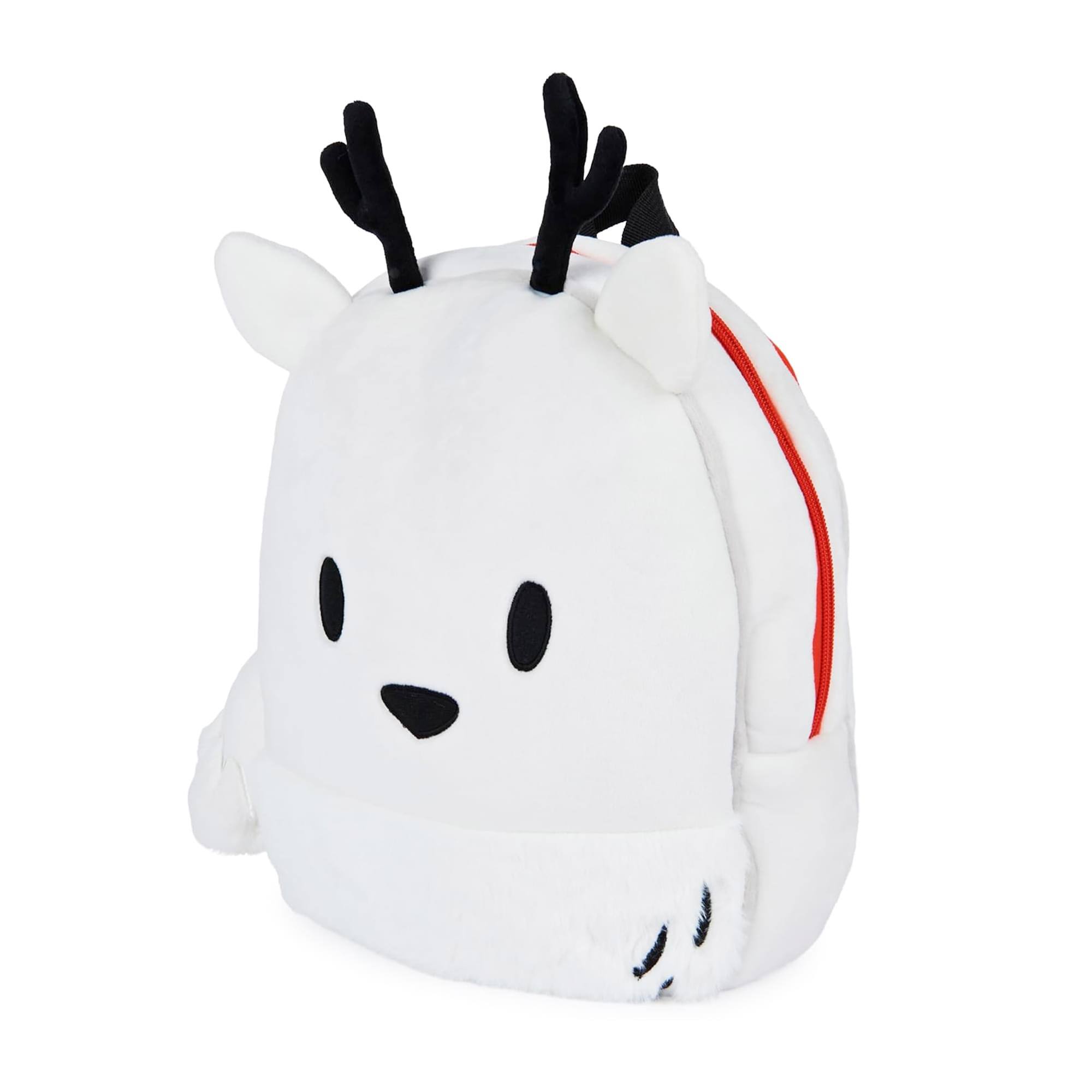 Alt View 2. Gund - Hilda Twig 13 Inch Plush Backpack - White.