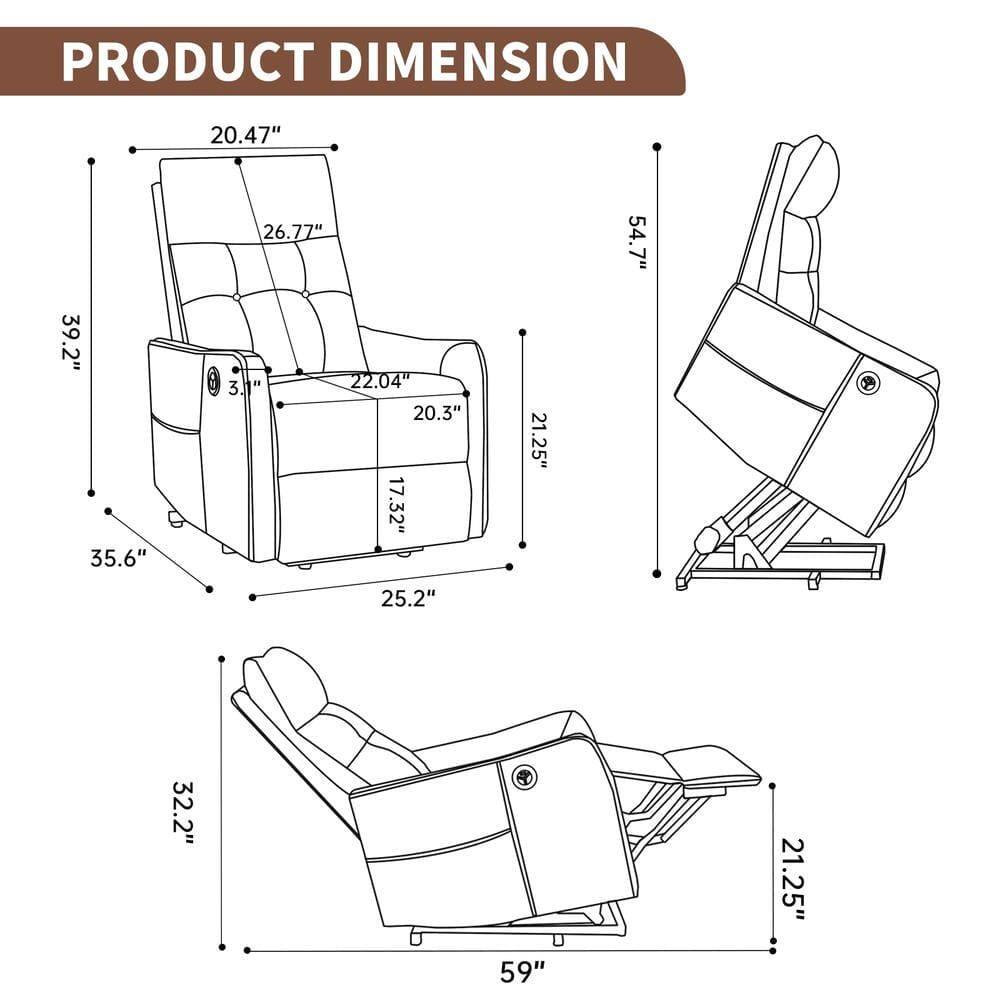PRODUCT DIMENSION

- 20.47"
- 39.2"
- 35.6"
- 26.77"
- 22.04"
- 20.3"
- 17.32"
- 21.25"
- 54.7"
- 25.2"
- 32.2"
- 59"
- 21.25"