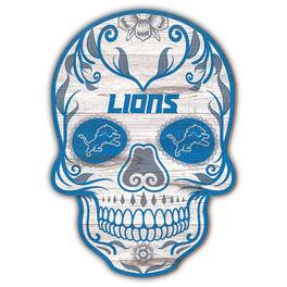 Fan Creations - Detroit Lions 12'' Sugar Skull Sign - Multicolor