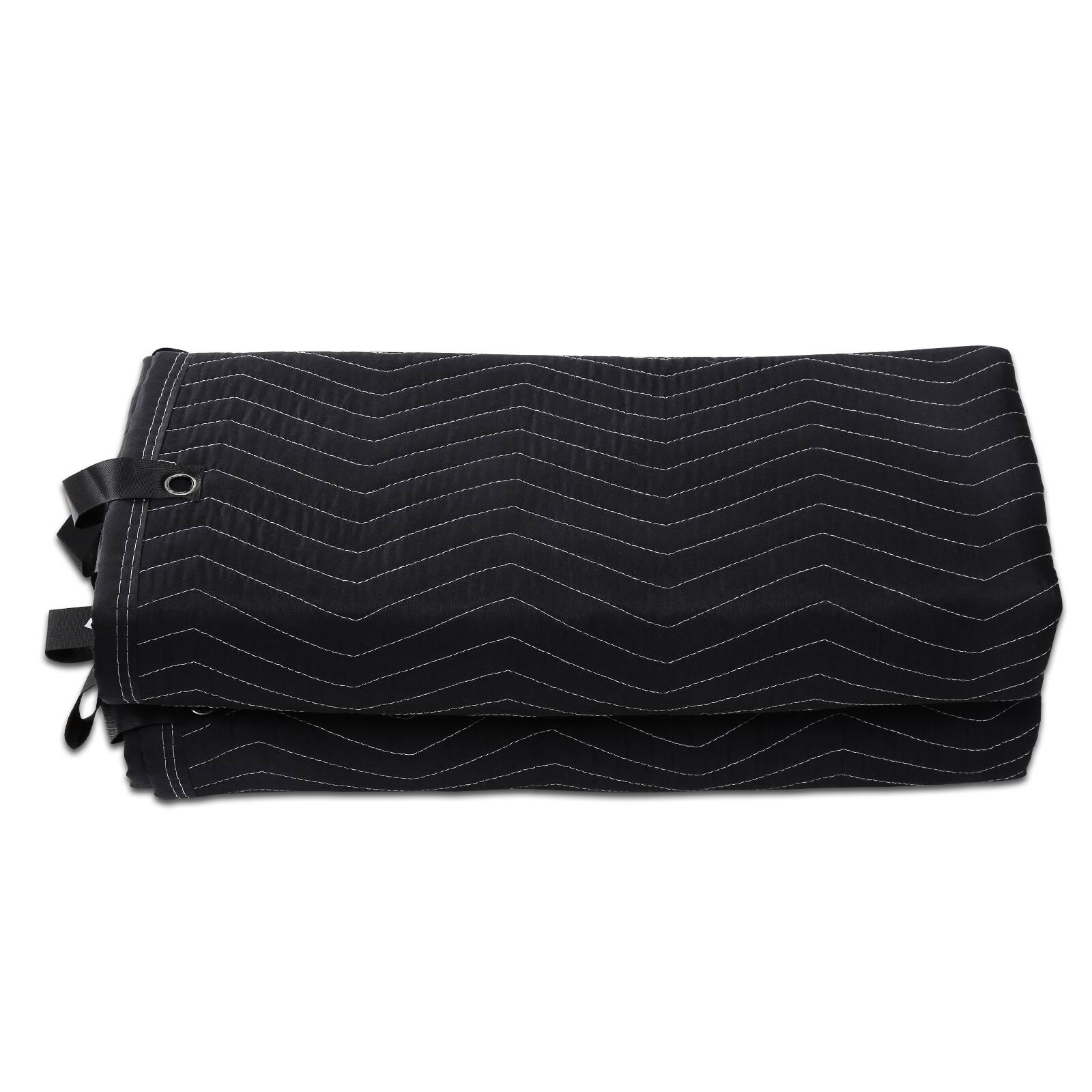 Alt View 5. VEVOR - Sound Dampening Blanket, 96" x 80", Extra Large Studio Grommeted Blanket with Grommets, Light Blocker for Door Acoustic - Black.