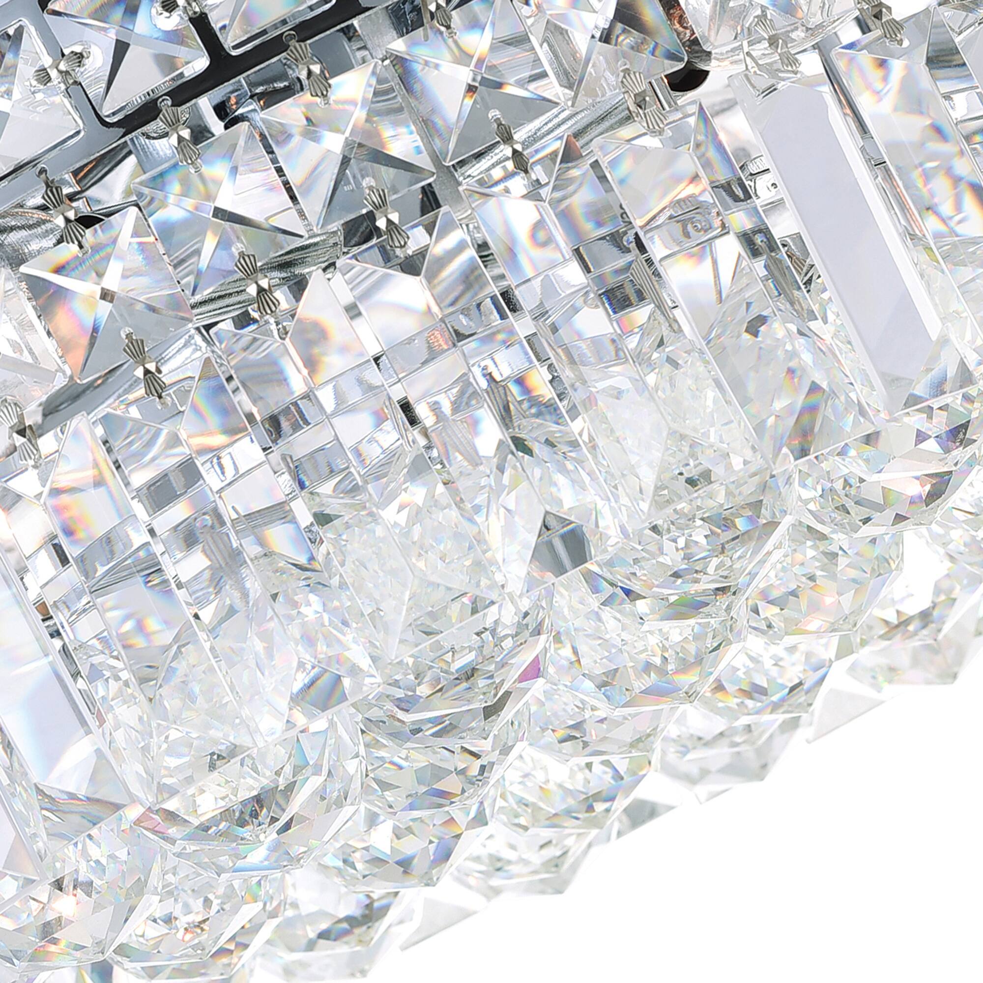 Angle. CWI Lighting - Colosseum 8 Light Flush Mount With Chrome Finish - Chrome.