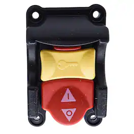 HQRP - On-Off Table Saw Toggle Switch with Safety Key, UL Listed, 125/250 V 20 A, for Ryobi Craftsman Ridgid - Black
