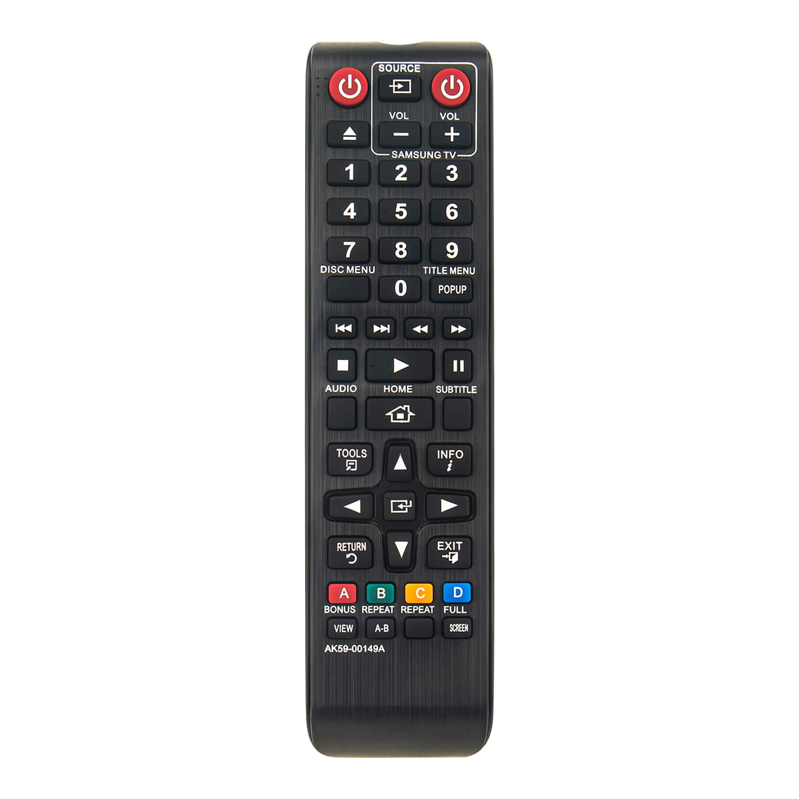 VINABTY - AK59-00149A Replace Remote Control Fits forSamsung Blu-Ray Disc Player BD-F5100 BD-FM51 BD-FM57C BD-H5100 - Black price history on PriceWatchPro
