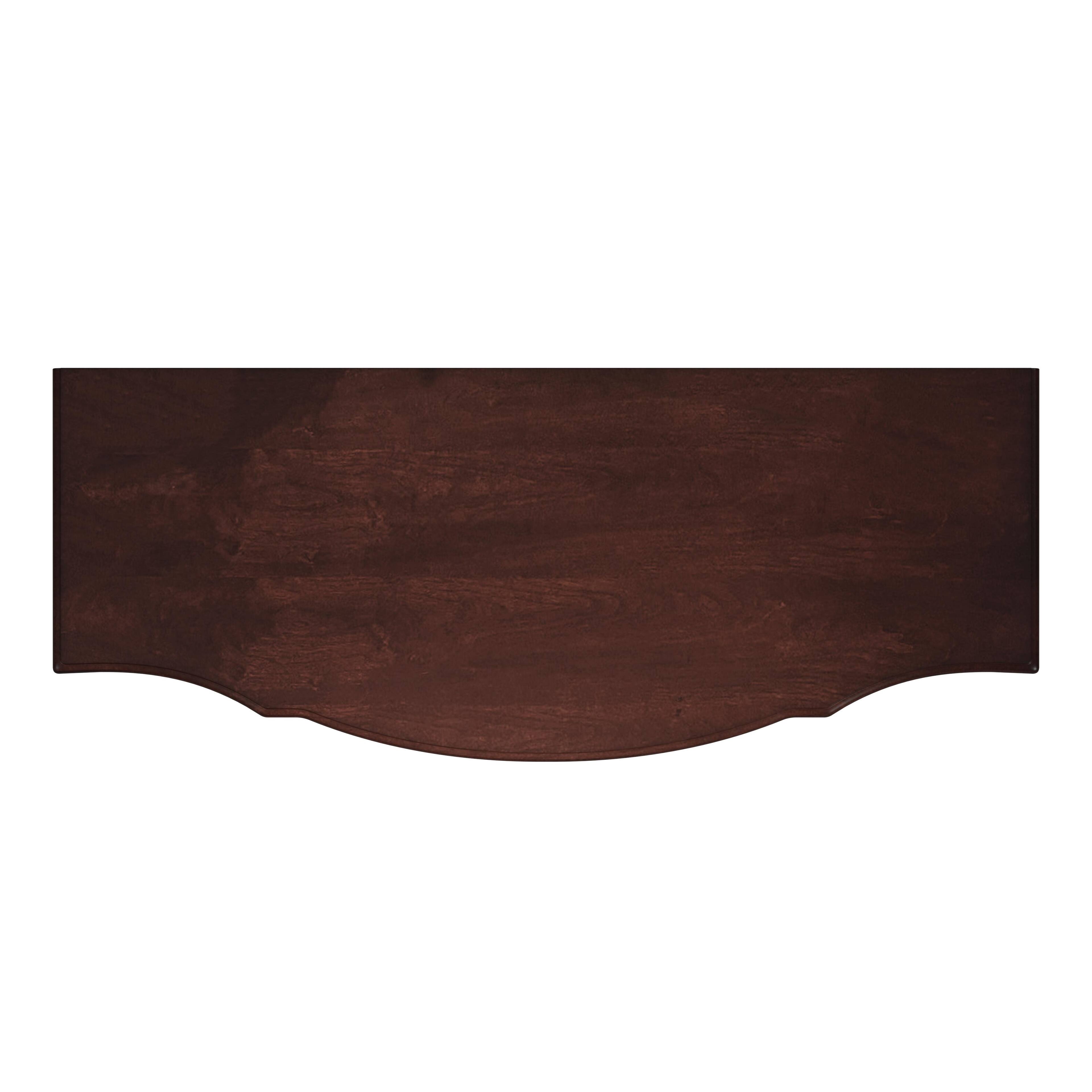 Alt View 4. Butler Specialty - Sheffield 40 in. W Demilune Wood 3 Drawer 2 Door Accent Cabinet - Dark Brown.