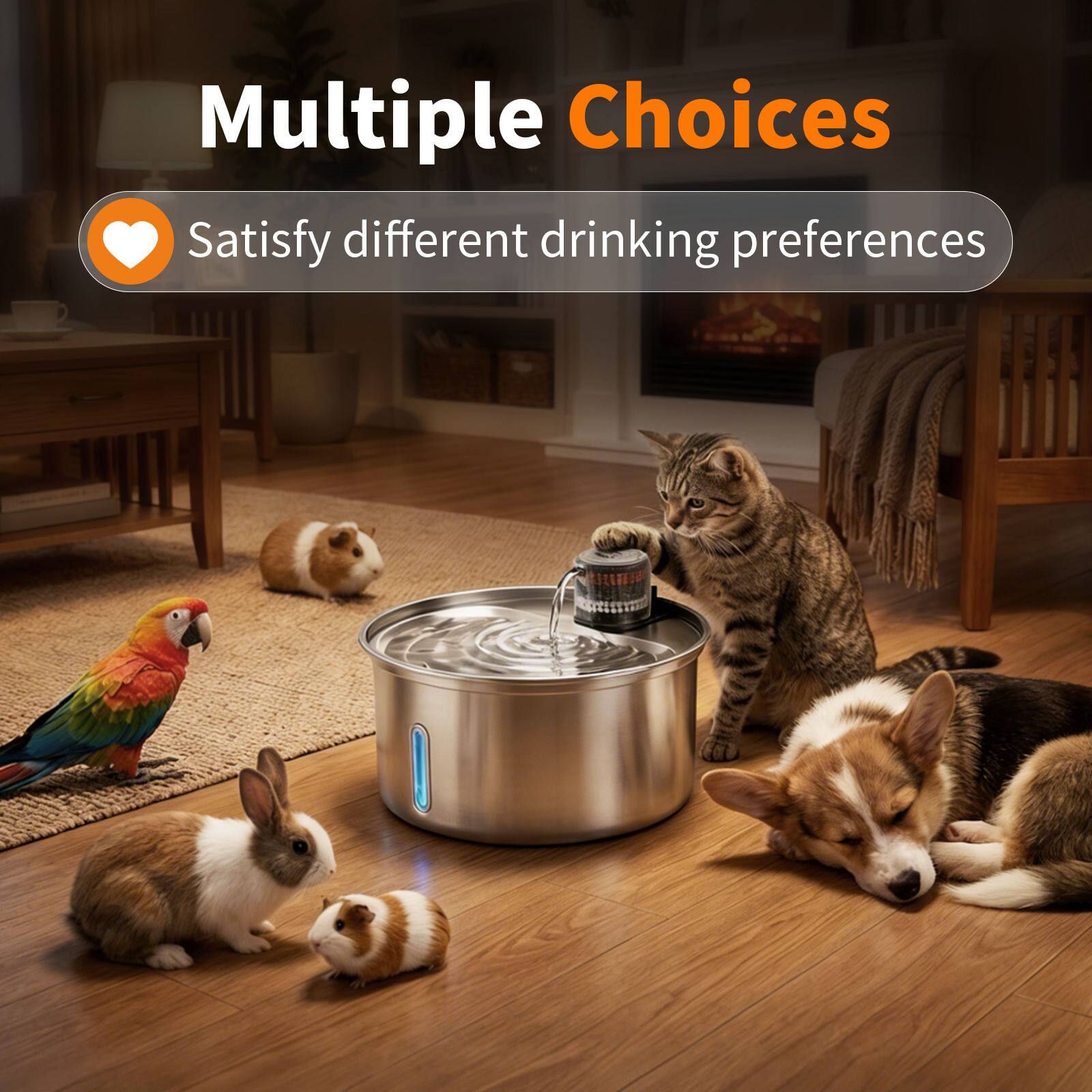 Multiple Choices  
Satisfy different drinking preferences