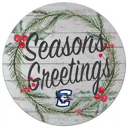 Jardine - Creighton Bluejays 20'' x 20'' Season's Greetings Circle - White