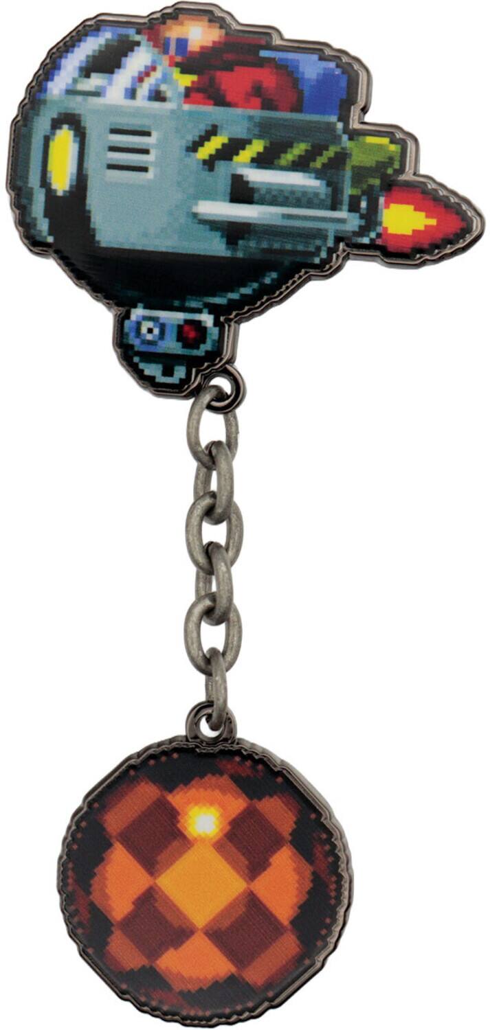 PopMarket Sonic The Hedgehog Dr. Eggman Egg Mobile Chained Pin Badge ...
