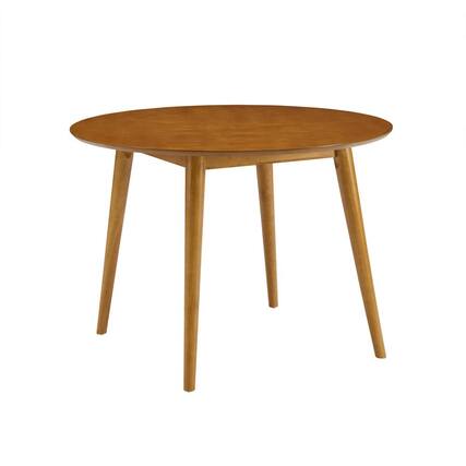 Front. Crosley Furniture - Landon Round Dining Table - Brown.
