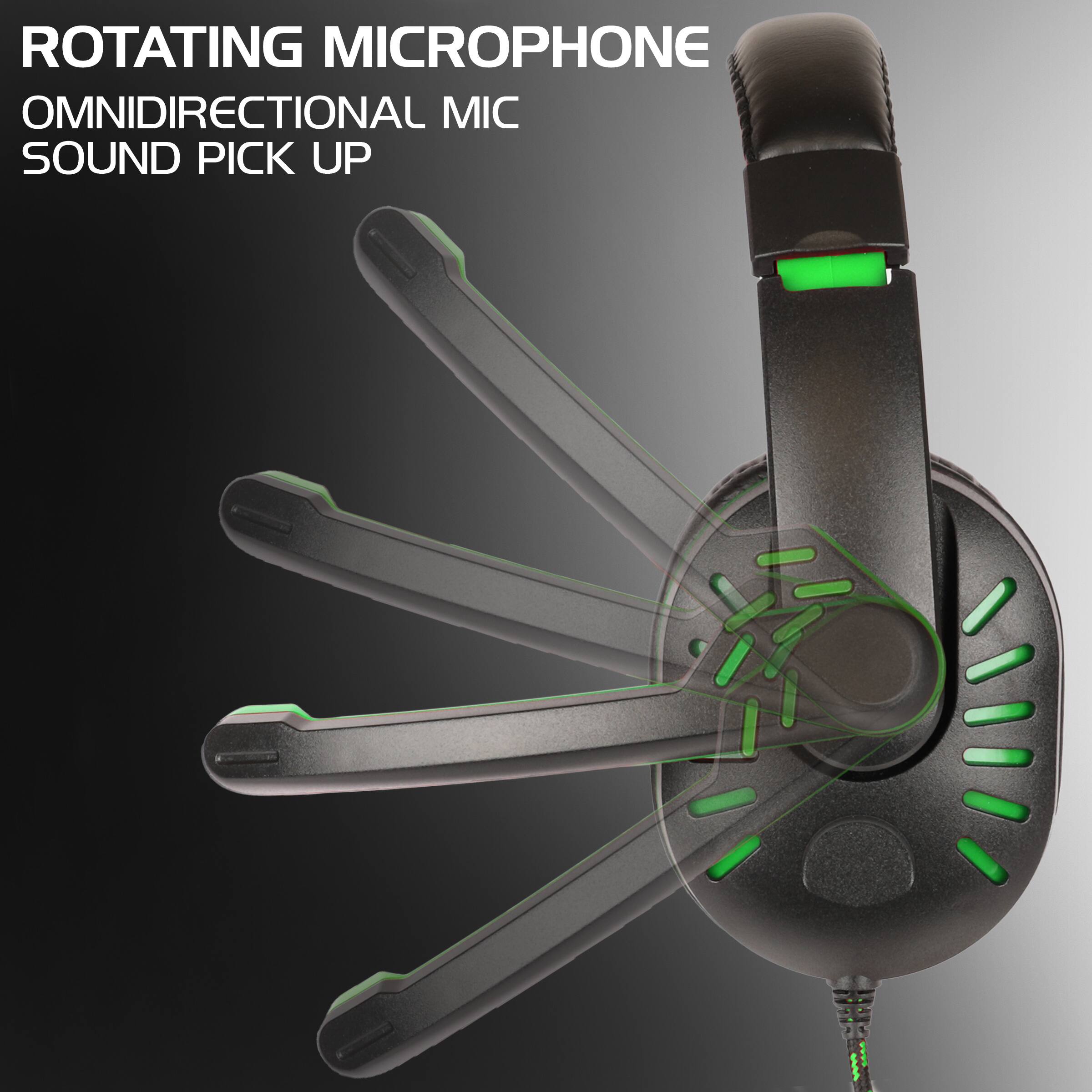 ROTATING MICROPHONE  
OMNIDIRECTIONAL MIC  
SOUND PICK UP