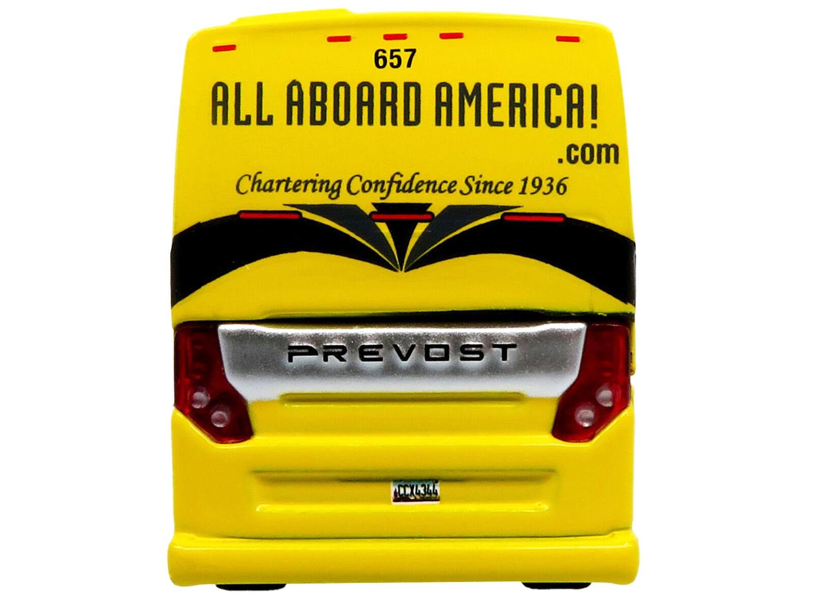 657  
ALL ABOARD AMERICA!  
Chartering Confidence Since 1936  
PREVOST CCXL344