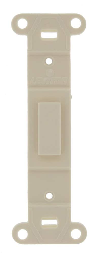 Leviton - Toggle Plastic Adapter Plate Blank No Hole 80700-T - White