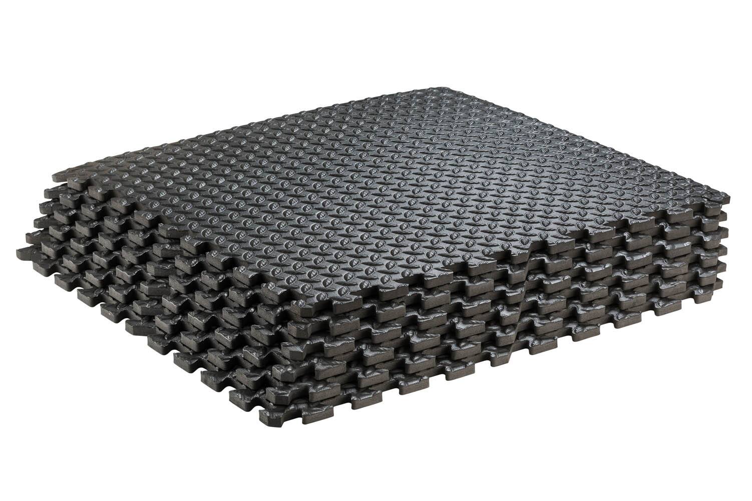 Alt View 2. Sorbus - Sorbus 24 Sq Ft Black EVA Foam Interlocking Exercise Mat, 6-Tile - Black.