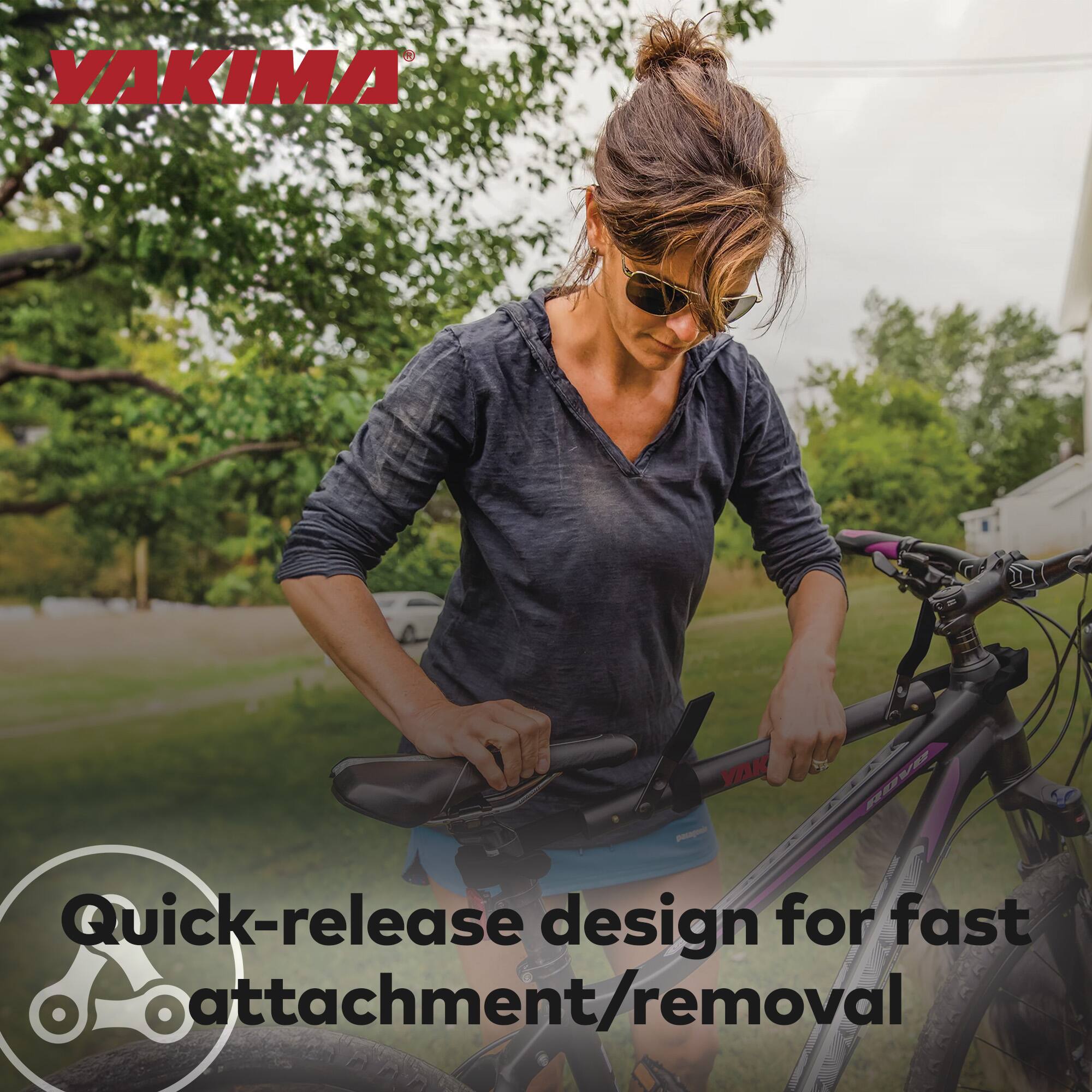 YAKIMA®

Quick-release design for fast attachment/removal