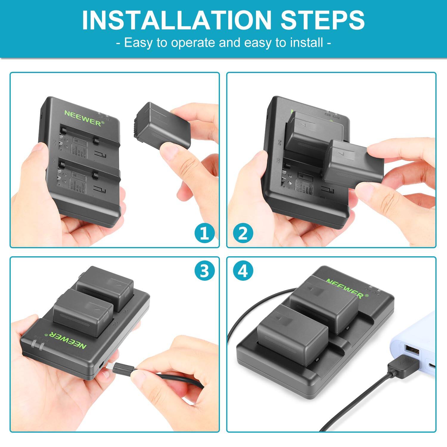 INSTALLATION STEPS  
- Easy to operate and easy to install -