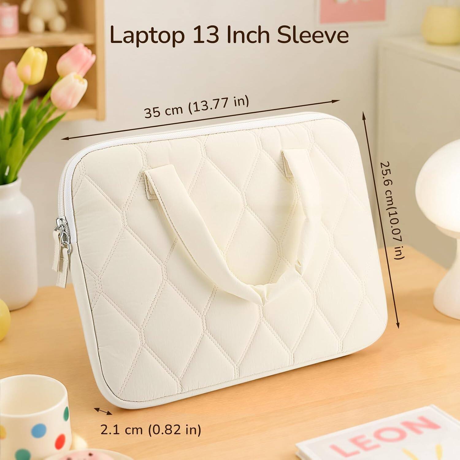 Laptop 13 Inch Sleeve

35 cm (13.77 in)

25.6 cm (10.07 in)

2.1 cm (0.82 in)

LEON VI