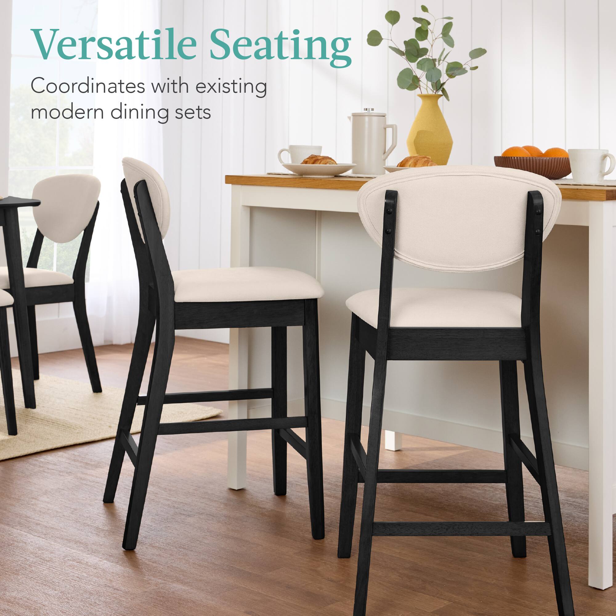 Versatile Seating  
Coordinates with existing modern dining sets