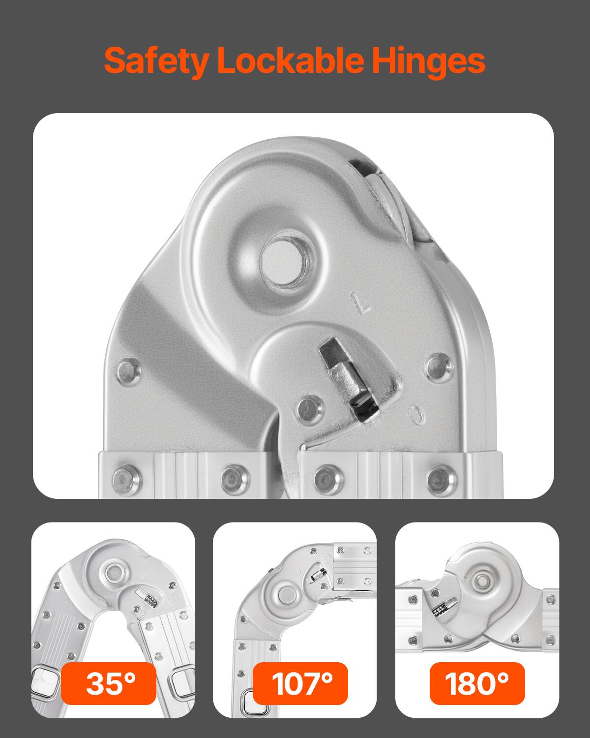 Safety Lockable Hinges

35°  
107°  
180°