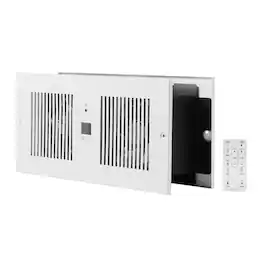 VEVOR - 4-Inch Room to Room Fan, 2-in-1 300 CFM Through Wall Fan with Remote Control & Temperature Control, 10-Speed Ventilation - White