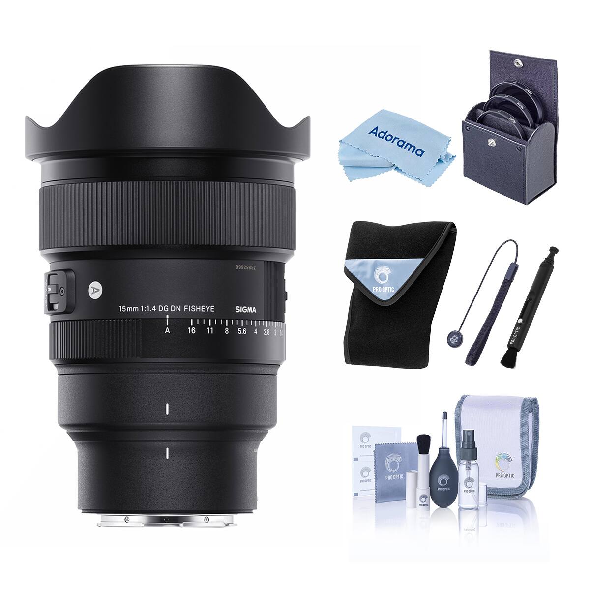 Adorama 99929852 PRS OPTIC 15mm 1:1.4 DG DN FISHEYE SIGMA

16 11 8 5.6 4 2.8 1

PRO OPTIC