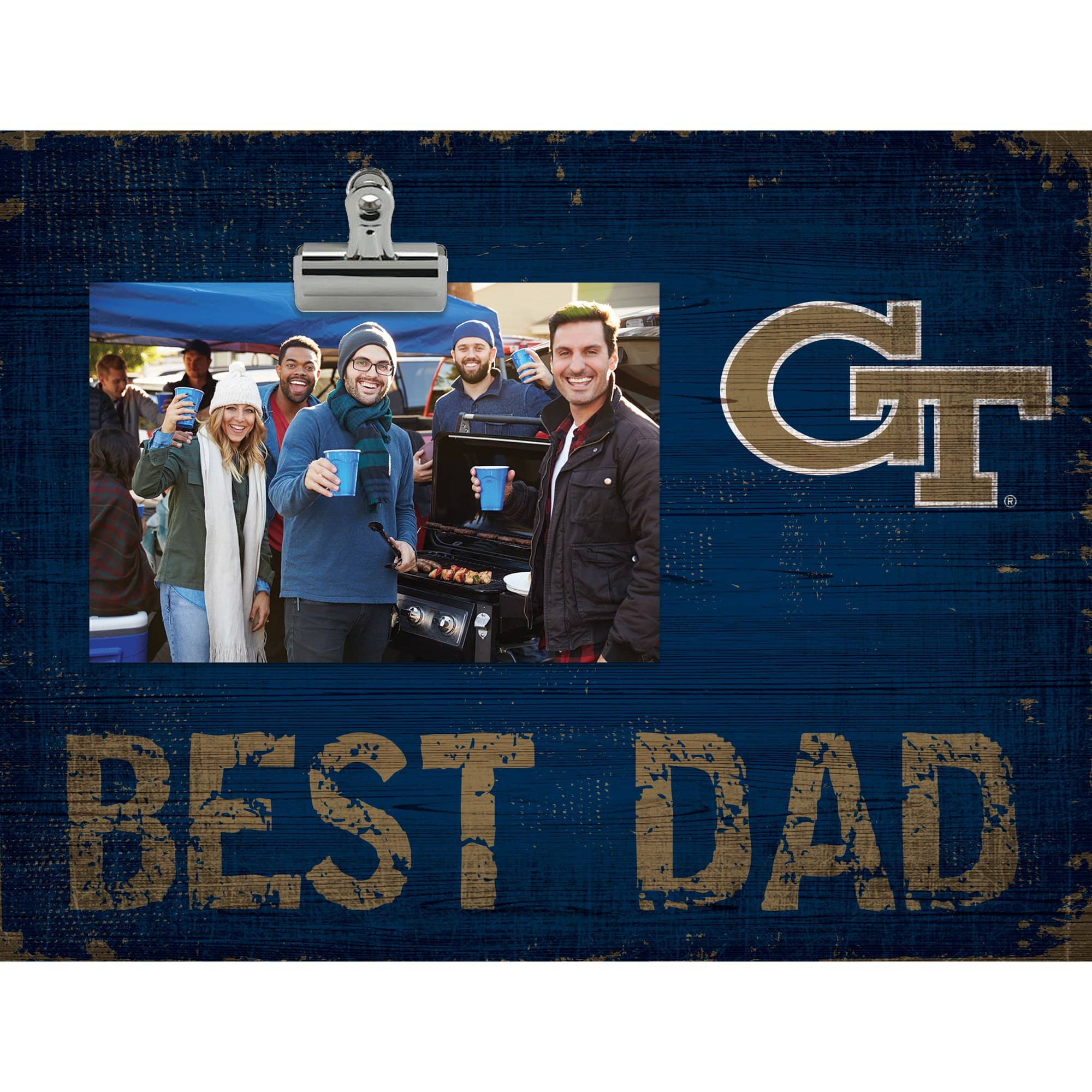 Fan Creations - Georgia Tech Yellow Jackets 8'' x 10.5'' Best Dad Clip Frame - Multicolor price history on PriceWatchPro