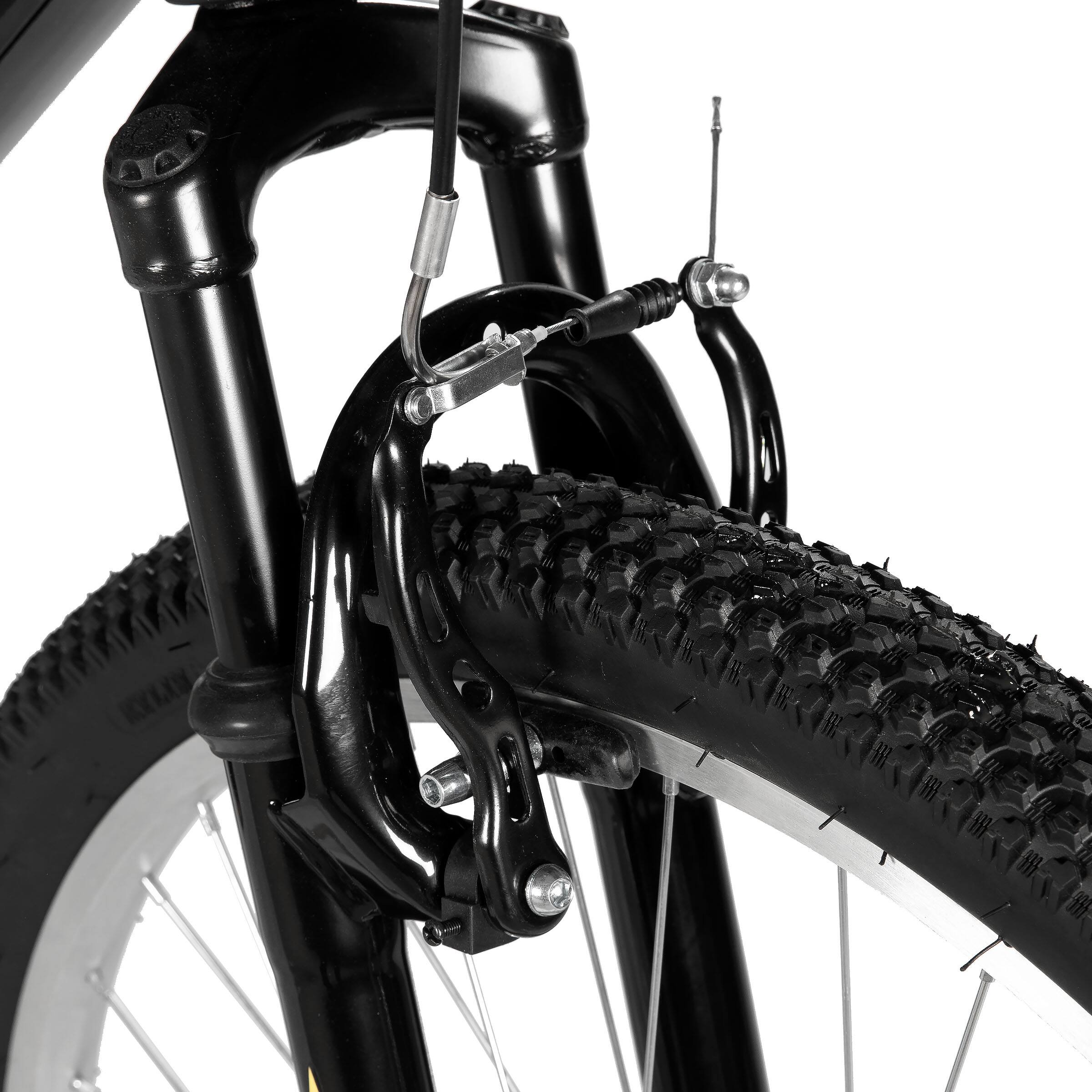 Alt View 6. HILAND - BAMCBASE Agave 27.5 inch Mountain Bike with Hi-Ten Steel Frame, Front Suspension Fork, 18 Speed MTB for Adult Men, Black - black.