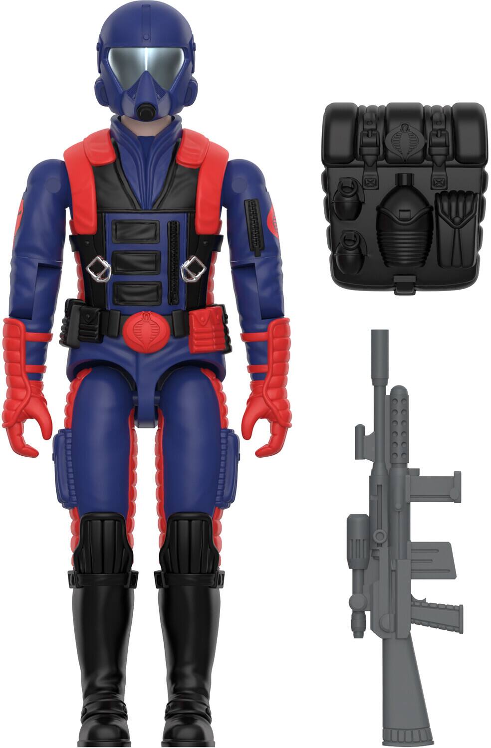 Alt View 2. Super7 - G.I. Joe - ReAction+ Wv9 - Cobra Viper Gunner   - COLLECTIBLES - Multicolor.